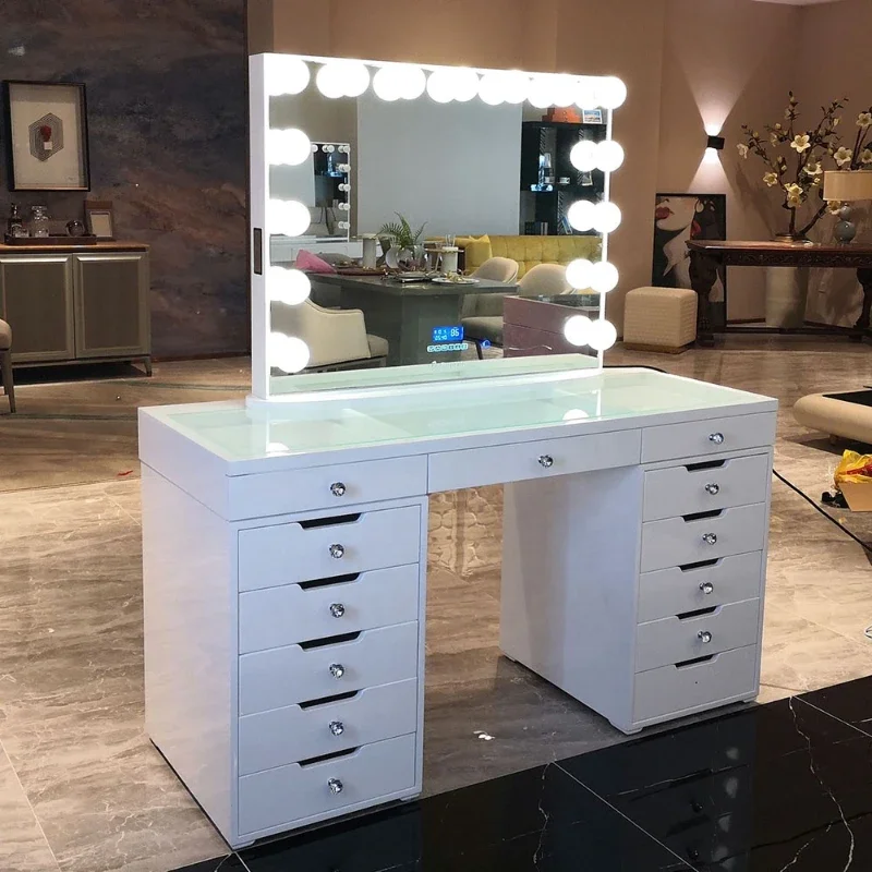 Stock on USA! Docarelife Bedroom Dresser Sets Hollywood Vanity Girls Modern Dressing Table Mirror with Lights 
Stock on USA! Docarelife Bedroom Dresser Sets Hollywood Vanity Girls Modern Dressing Table Mirror with Lights