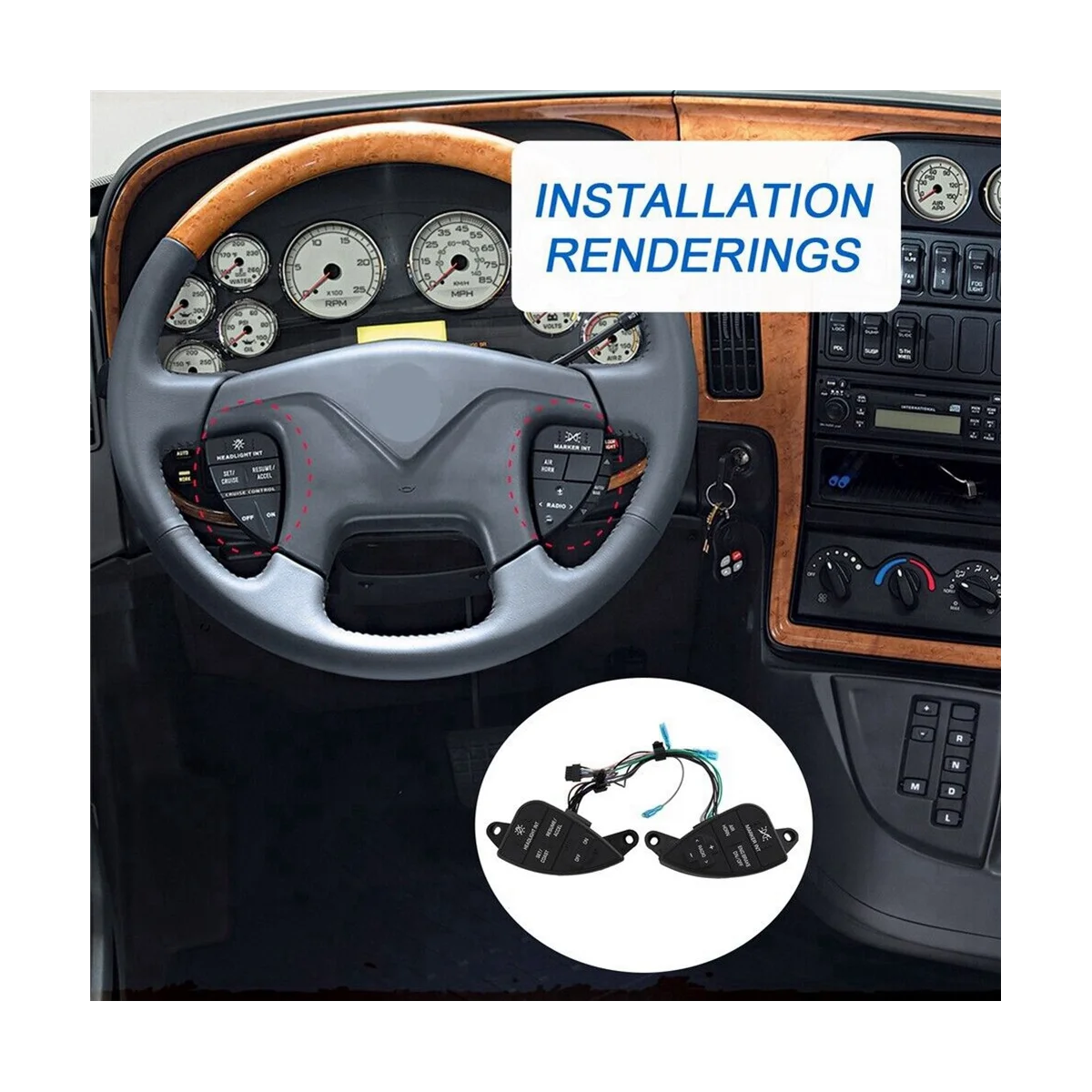 Car Cruise Control Switch for International ProStar Steering Wheel Mounted 2007-2016
Car Cruise Control Switch for International ProStar Steering Wheel Mounted 2007-2016