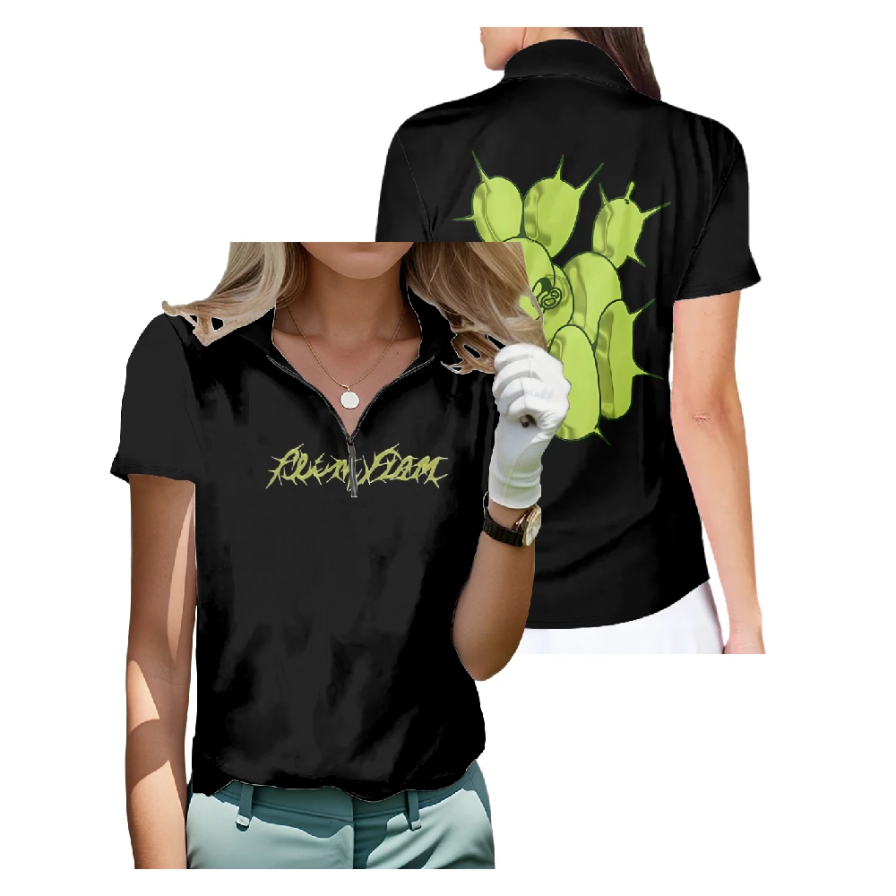 Flamingo Flim Flam Spikey Balloon Short Sleeve Golf Shirt Breathable Quick Dry Half Zip Tops Casual Women Sportswear
Flamingo Flim Flam Spikey Balloon Short Sleeve Golf Shirt Breathable Quick Dry Half Zip Tops Casual Women Sportswear