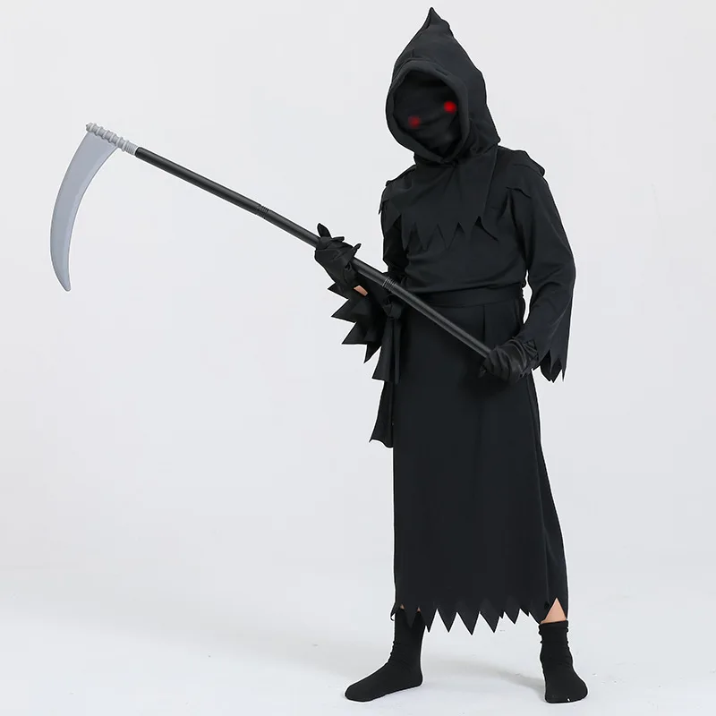 Halloween Costumes Holiday DIY Decorations for Boys Grim Reaper Costume Kids Set Scary Ghost Cosplay Outfit Party Favors Gifts
Halloween Costumes Holiday DIY Decorations for Boys Grim Reaper Costume Kids Set Scary Ghost Cosplay Outfit Party Favors Gifts