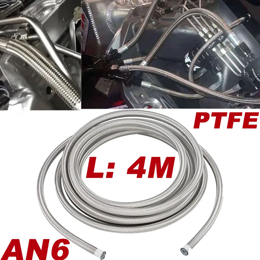 High quality Length 4M AN6 Racing Hose Brand new 304 Stainless Steel Braided PTFE Brake Hose Fuel Oil Line Oil Cooler Hose Pipe
High quality Length 4M AN6 Racing Hose Brand new 304 Stainless Steel Braided PTFE Brake Hose Fuel Oil Line Oil Cooler Hose Pipe