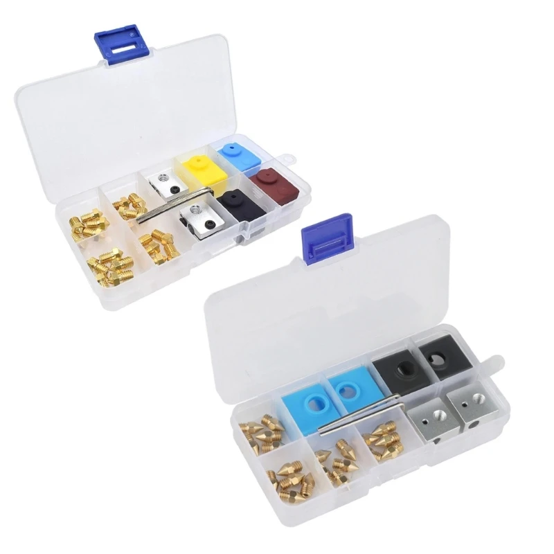 V6/MK8 1.75mm Nozzle+Heat Block+Silicone Socks For Ender-3 CR10 3D Printer Extruder Print Head Part Replacement
V6/MK8 1.75mm Nozzle+Heat Block+Silicone Socks For Ender-3 CR10 3D Printer Extruder Print Head Part Replacement
