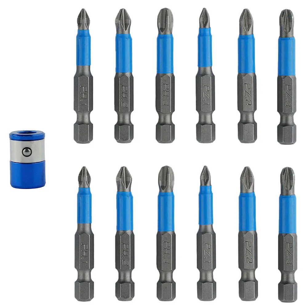 12Pcs Screwdriver Bit Set with Magnetic Ring Anti slip High Snap PH1 PH2 PH3 PZ1 PZ2 PZ3 for Various Applications
12Pcs Screwdriver Bit Set with Magnetic Ring Anti slip High Snap PH1 PH2 PH3 PZ1 PZ2 PZ3 for Various Applications