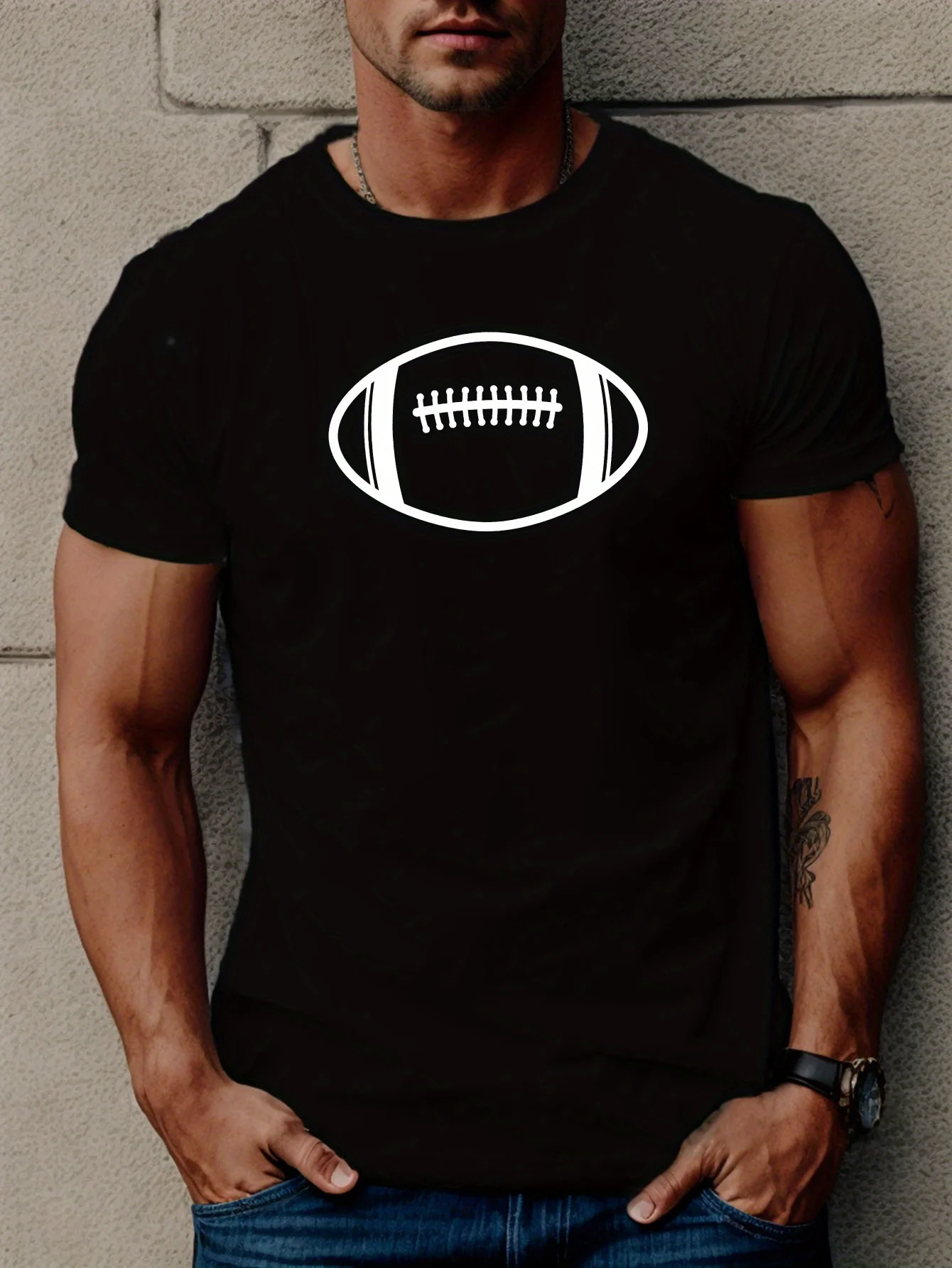 Rugby Simple Print Tee Shirt, Tees For Men, Casual Short Sleeve T-shirt For Summer
Rugby Simple Print Tee Shirt, Tees For Men, Casual Short Sleeve T-shirt For Summer