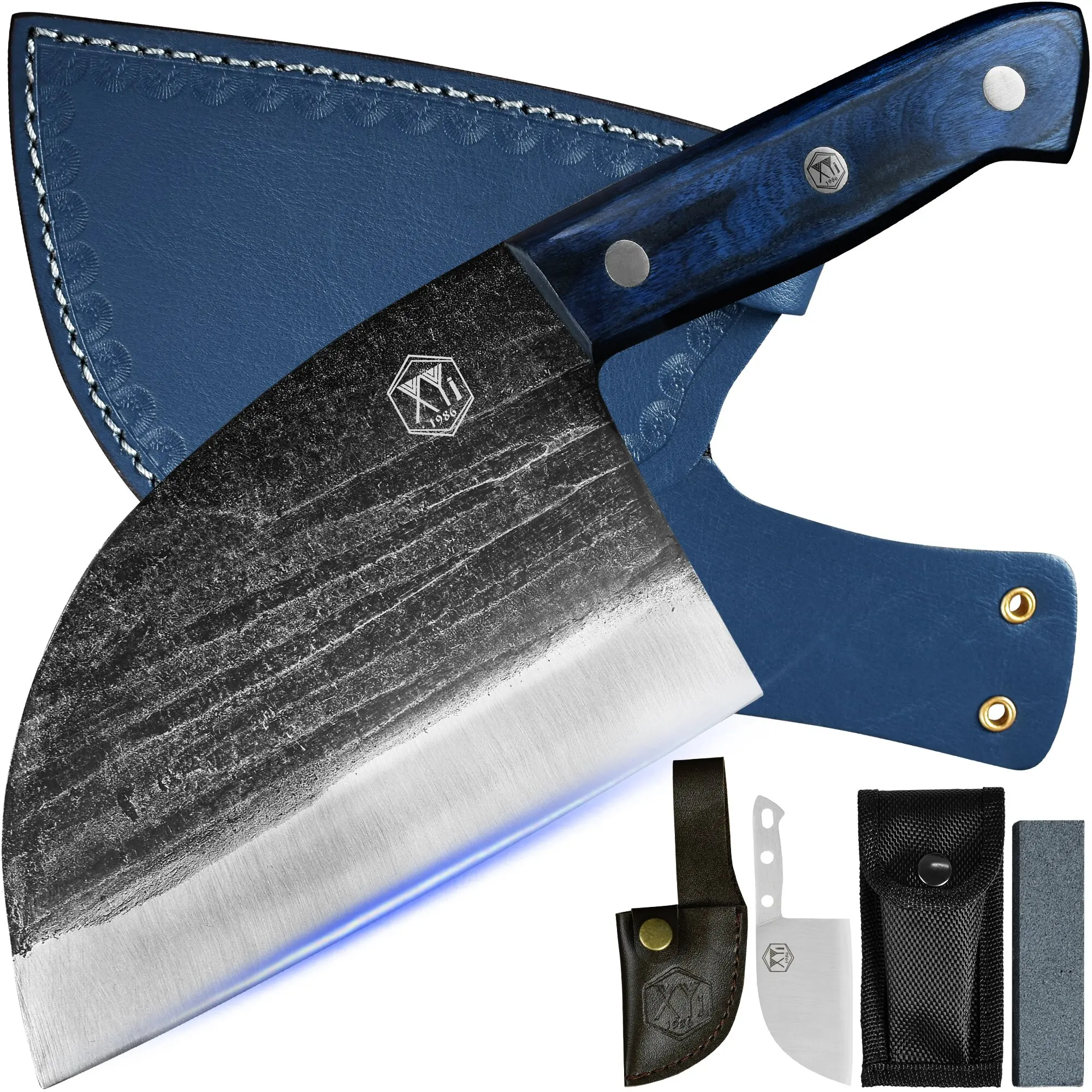 XYj Full Tang Butcher Knife With Sheath 6 Inch Stainless Steel Stone Washing Sharp Blade Cutter Knife Vegetable Meat Tool Gift
XYj Full Tang Butcher Knife With Sheath 6 Inch Stainless Steel Stone Washing Sharp Blade Cutter Knife Vegetable Meat Tool Gift