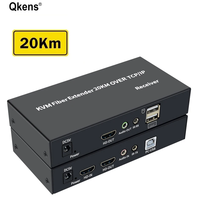 20Km HDMI KVM Fiber Extender Transceiver Over SC Fiber Cable Video Transmitter and Receiver Converter with 3.5mm Audio Extractor
20Km HDMI KVM Fiber Extender Transceiver Over SC Fiber Cable Video Transmitter and Receiver Converter with 3.5mm Audio Extractor