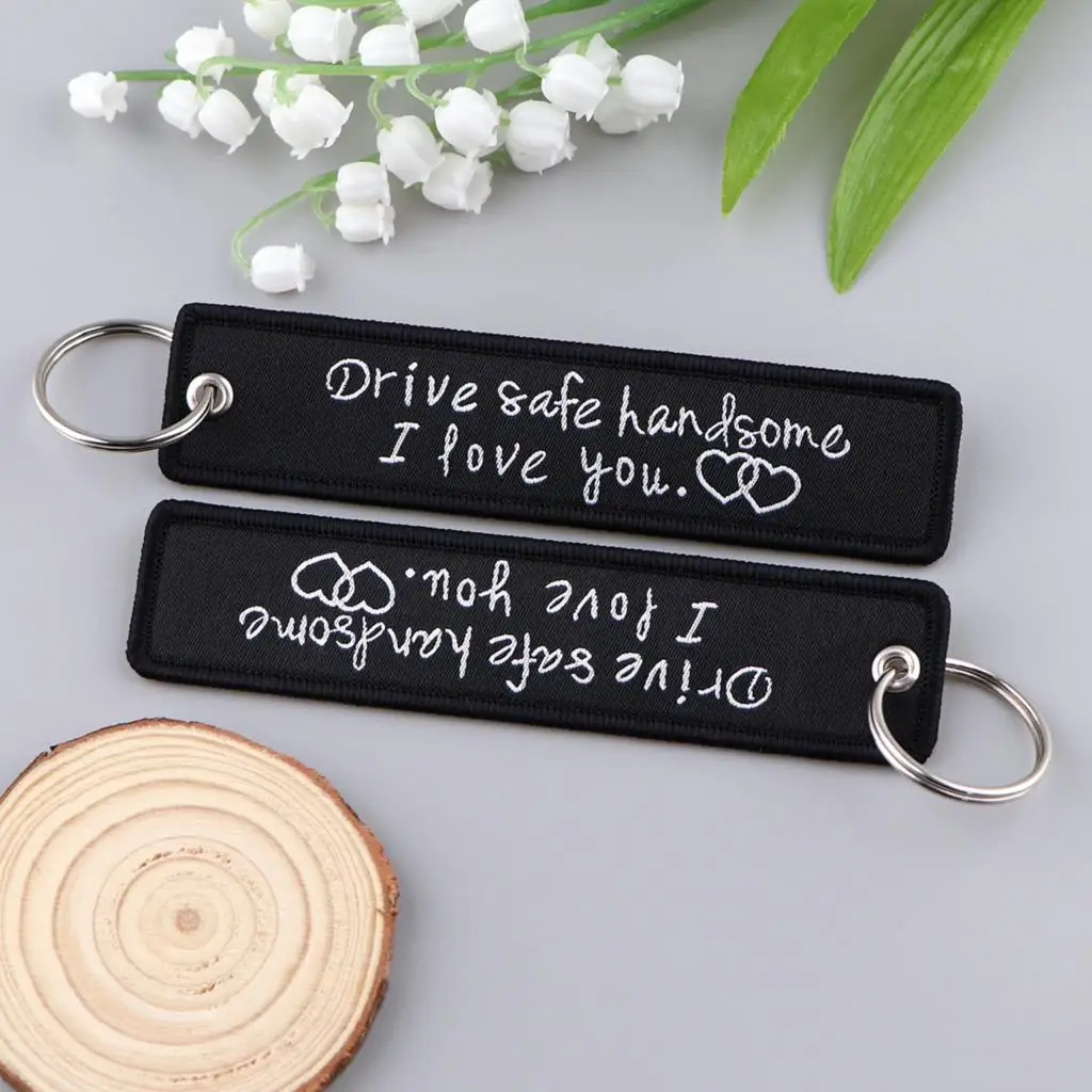 Drive Safe Handsome Jet Tag Phrase Key Tag Embroidery Keychains Motorcycles Keychains Adorn Key Ring Accessory Gift 1pc
Drive Safe Handsome Jet Tag Phrase Key Tag Embroidery Keychains Motorcycles Keychains Adorn Key Ring Accessory Gift 1pc