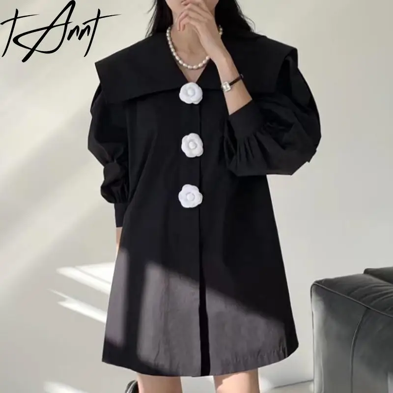 Tnfs Women Dress Lantern Sleeve Sailor Collar Vintage Dresses Long Sleeves Black White Casual Shirts Dresses For Women 2023 New
Tnfs Women Dress Lantern Sleeve Sailor Collar Vintage Dresses Long Sleeves Black White Casual Shirts Dresses For Women 2023 New