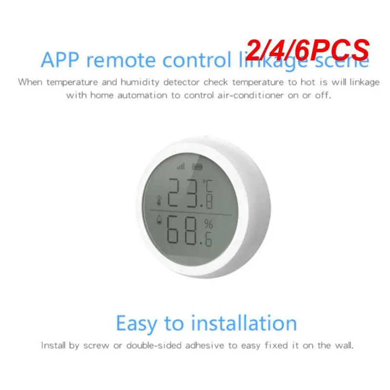 2/4/6PCS Smart Home Temperature And Humidity Sensor With LCD Screen Works With Assistant and Tuya
2/4/6PCS Smart Home Temperature And Humidity Sensor With LCD Screen Works With Assistant and Tuya