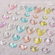 NEW Nail Art Rhinestone Crooked Heart 30pcs Mixed Color High Quality Fashion Fingernail DIY Spar Cat Eye Decoration Accessories 
NEW Nail Art Rhinestone Crooked Heart 30pcs Mixed Color High Quality Fashion Fingernail DIY Spar Cat Eye Decoration Accessories