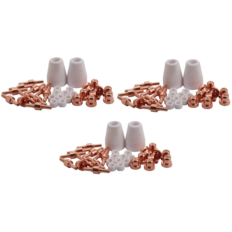 160Pcs For PT 31 LG-40 40A Standard Size Plasma Cutting Torch Cutter Consumables Extended Tip Nozzles Electrode 
160Pcs For PT 31 LG-40 40A Standard Size Plasma Cutting Torch Cutter Consumables Extended Tip Nozzles Electrode