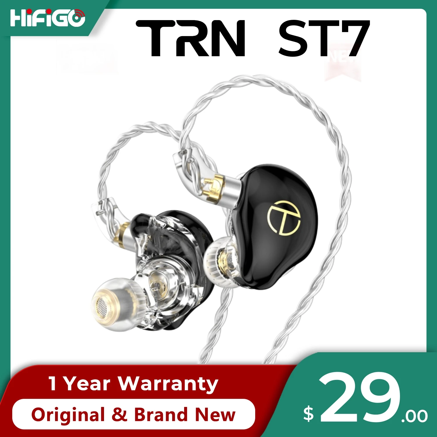 Гибридные наушники-вкладыши TRN ST7 2DD + 5BA, музыкальные наушники, профессиональные наушники с Hi-Fi настройкой, спортивные наушники с шумоподавлением
Гибридные наушники-вкладыши TRN ST7 2DD + 5BA, музыкальные наушники, профессиональные наушники с Hi-Fi настройкой, спортивные наушники с шумоподавлением