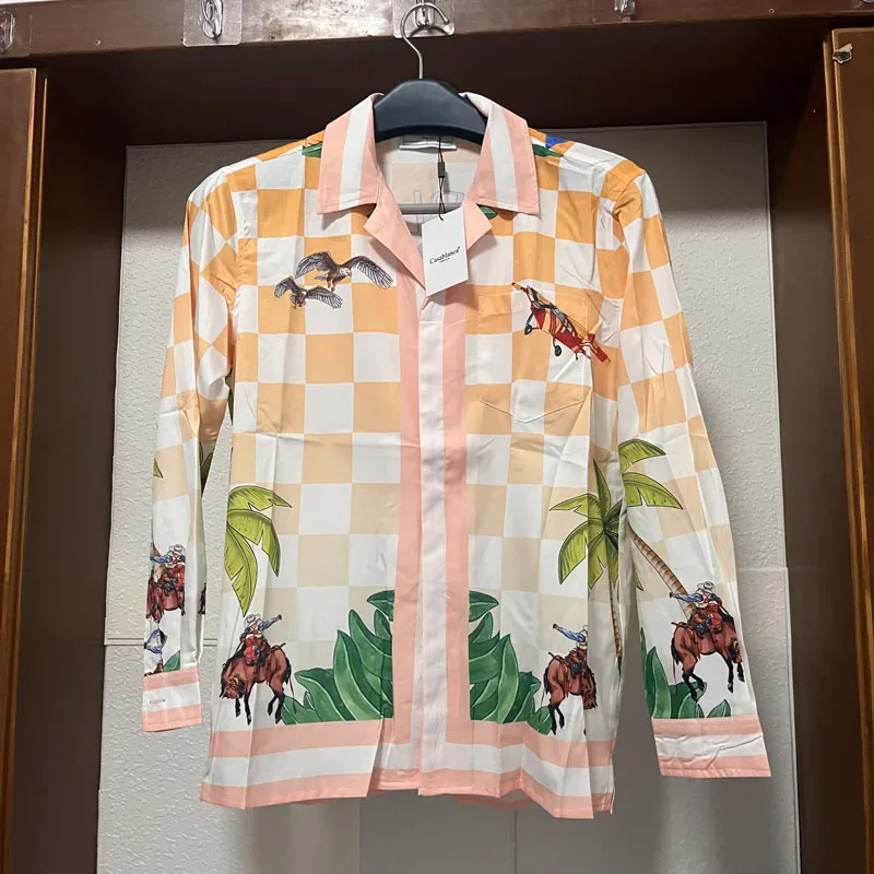 Casablanca Shirts High Quality Tennis Design Print Men Clothing Women Casual Breathable Casablanca Long-sleeved Shirt Real Photo
Casablanca Shirts High Quality Tennis Design Print Men Clothing Women Casual Breathable Casablanca Long-sleeved Shirt Real Photo