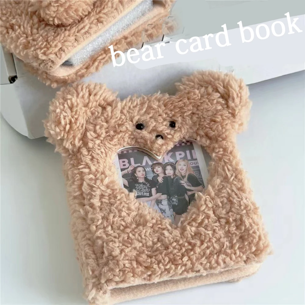New Kawaii love Plush bear 3 inch photo album Kpop Photocard Collect Book Idol Photo Card Holder Photocard storage Stationery
New Kawaii love Plush bear 3 inch photo album Kpop Photocard Collect Book Idol Photo Card Holder Photocard storage Stationery