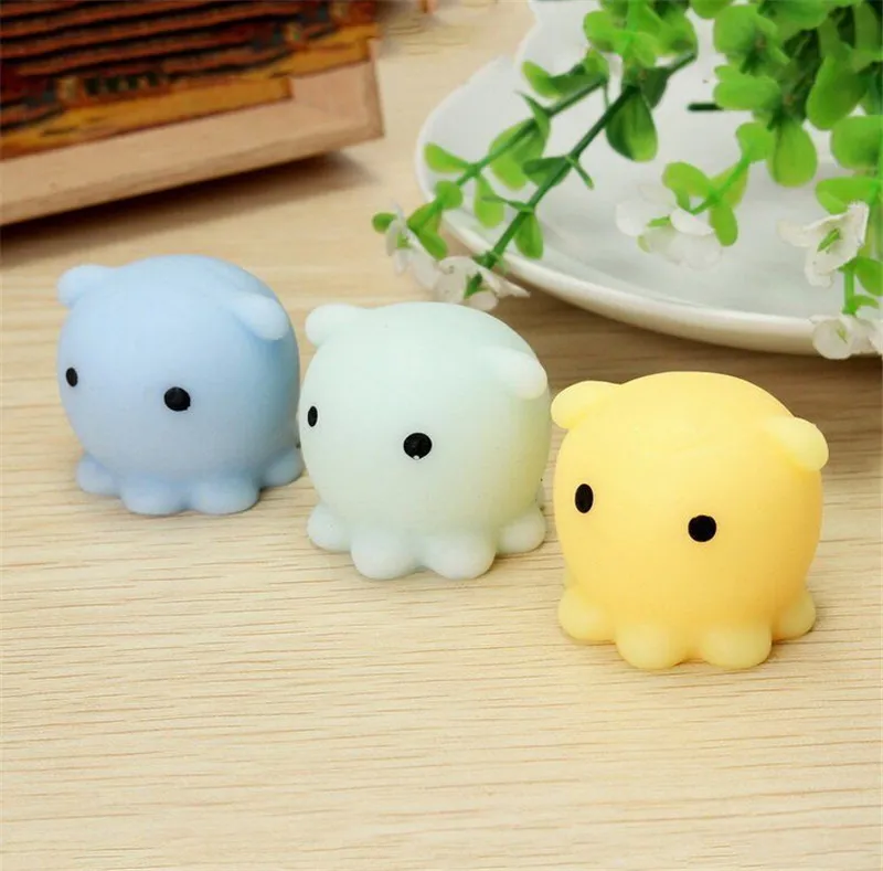 

1Pcs New Cute Mochi Squishy Octopus Squeeze Healing Kid Toy Gift Stress Reliever Decor Stretch Japan Mochi Squeeze With Box Toy