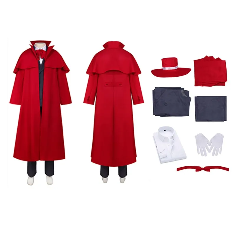 Anime Hellsing Fantasy Alucard Cosplay Costume Adult Men Vampire Coat Vest Pants Outfits Halloween Carnival Party Suit
Anime Hellsing Fantasy Alucard Cosplay Costume Adult Men Vampire Coat Vest Pants Outfits Halloween Carnival Party Suit