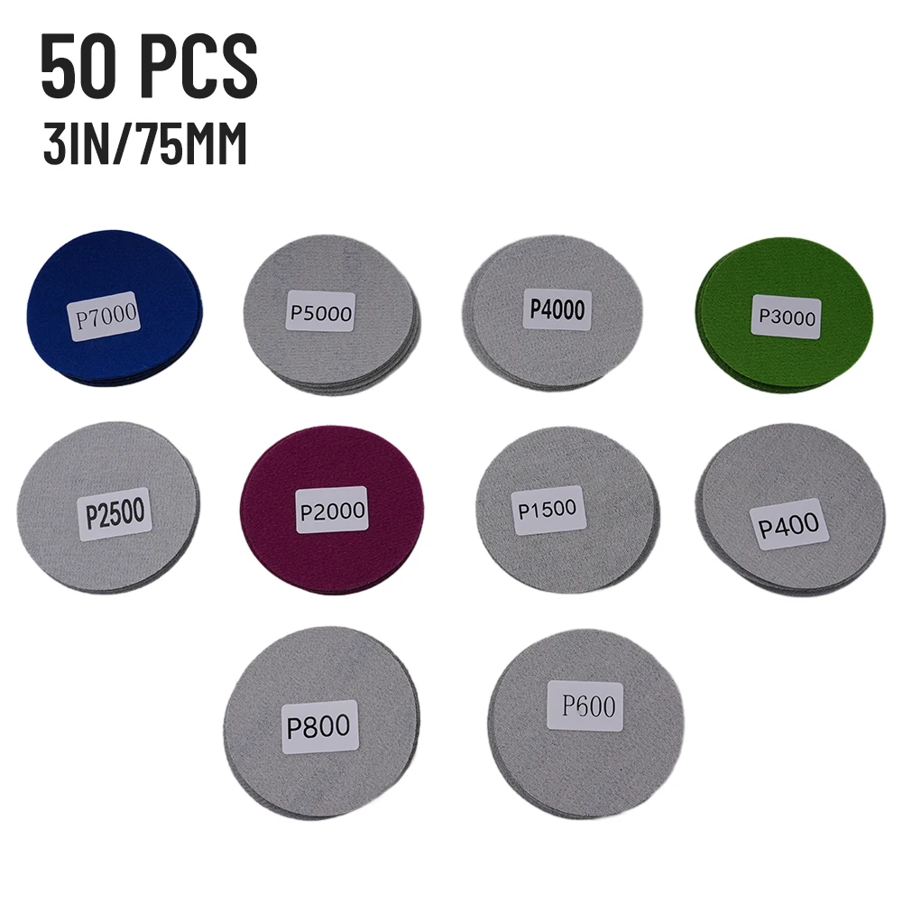 Hot Sale Ideal Practical Useful Brand New Sandpaper 3 Inch 50pcs Abrasive Dry Hook Kit Loop Pads Sanding Discs
Hot Sale Ideal Practical Useful Brand New Sandpaper 3 Inch 50pcs Abrasive Dry Hook Kit Loop Pads Sanding Discs