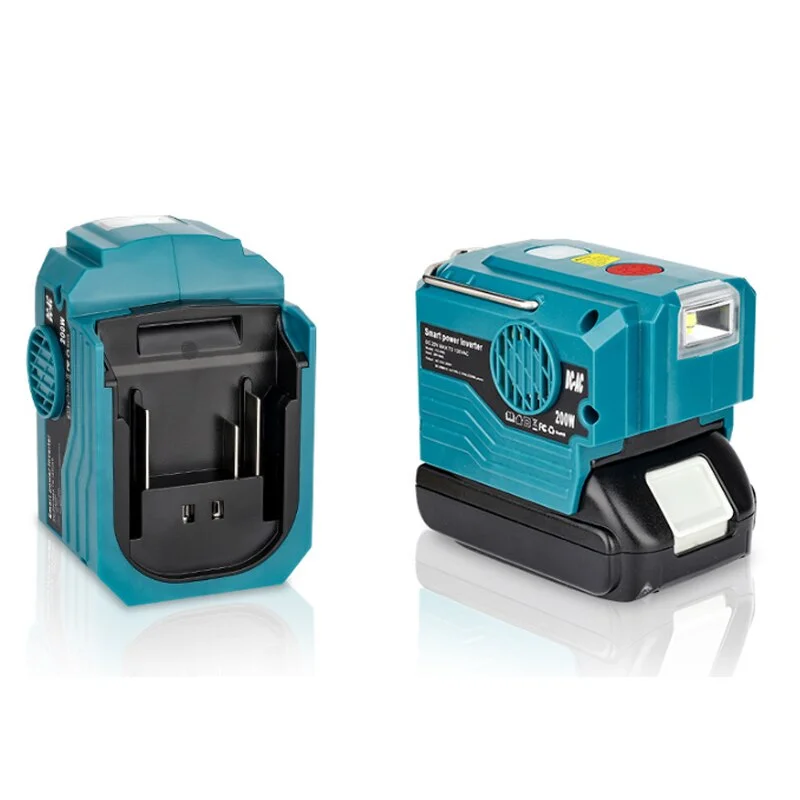 USB and Type-C Output for Makita 18V Battery To AC 120V 220V 200W Portable Power Inverter with Light 18 V
USB and Type-C Output for Makita 18V Battery To AC 120V 220V 200W Portable Power Inverter with Light 18 V
