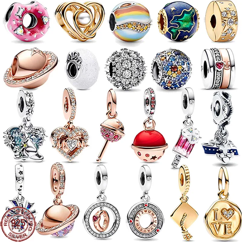 Bestselling 925 sterling silver shiny donut star shaped bell pendant fit original Pandora bracelets DIY women's jewelry
Bestselling 925 sterling silver shiny donut star shaped bell pendant fit original Pandora bracelets DIY women's jewelry