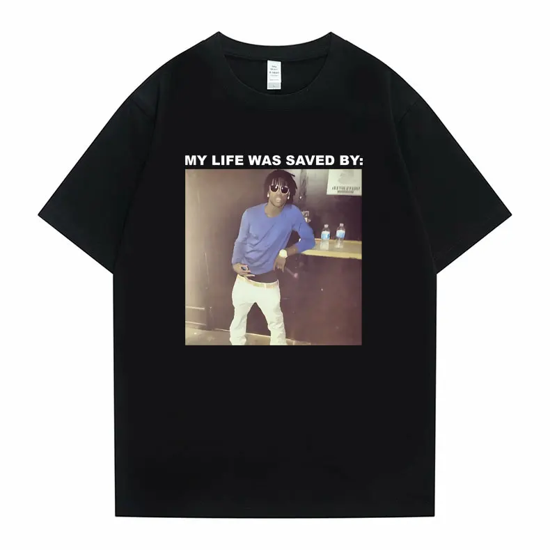 My Life Was Saved By Chief Keef Graphic T-shirts Men's Hip Hop Vintage Tshirt Men Women Casual Oversized Streetwear Male T Shirt
My Life Was Saved By Chief Keef Graphic T-shirts Men's Hip Hop Vintage Tshirt Men Women Casual Oversized Streetwear Male T Shirt