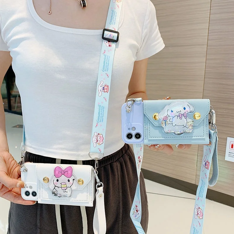 Kawaii Sanrio Cinnamoroll Phone Case with Card Holder Diagonal Strap for Samsung Galaxy A55 A35 A25 S24 M34 5G Case Girls Gift
Kawaii Sanrio Cinnamoroll Phone Case with Card Holder Diagonal Strap for Samsung Galaxy A55 A35 A25 S24 M34 5G Case Girls Gift