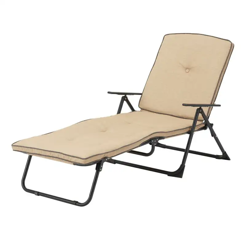 Foldable Steel Outdoor Chaise Lounge, Beige/Black Backpack beach chair Collapsible stool Outdoor furniture Padded folding chair
Foldable Steel Outdoor Chaise Lounge, Beige/Black Backpack beach chair Collapsible stool Outdoor furniture Padded folding chair