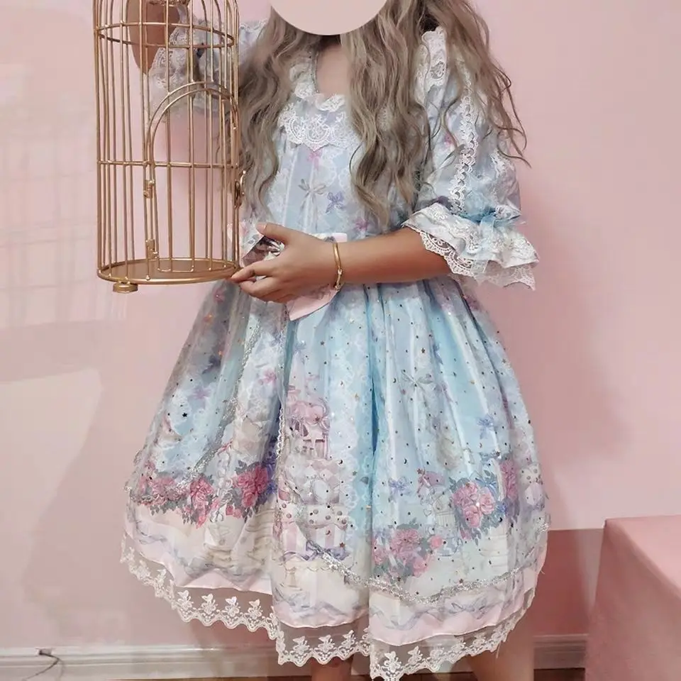 Large 200kg Lolita Tahia Tea Party Lolita Palace Gorgeous Lolita 200kg OP Dress
Large 200kg Lolita Tahia Tea Party Lolita Palace Gorgeous Lolita 200kg OP Dress