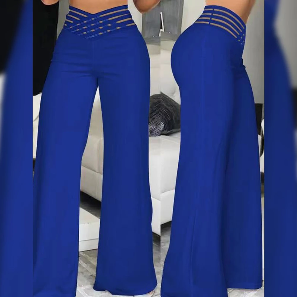 Elegant Trousers Trousers Work Pant Flared Pants Flared Wide Leg High Waist Hollow Belt Pants Patch Sheer Mesh
Elegant Trousers Trousers Work Pant Flared Pants Flared Wide Leg High Waist Hollow Belt Pants Patch Sheer Mesh