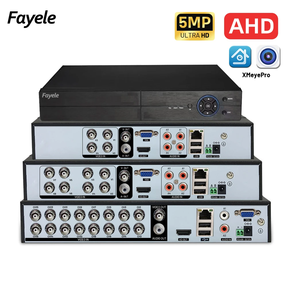 

Security 8CH AHD DVR 5MN TVI CVI XVR Face Detection 16CH 5MP HVR NVR 4CH Analog CCTV Camera System Digital Audio Video Recorder