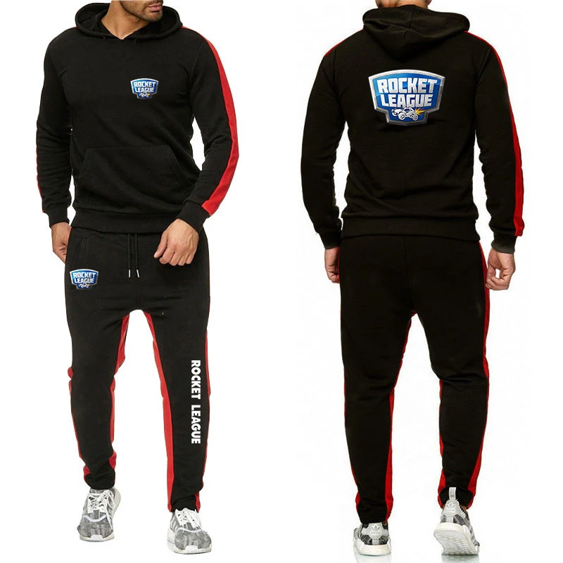 

Rocket League 2023 Men's New Long Sleeves Sportswear Tracksuit Hoodie+Pant 2 Piece Suit Hip-Hop Sweatshirt Sport Jogging Clothes