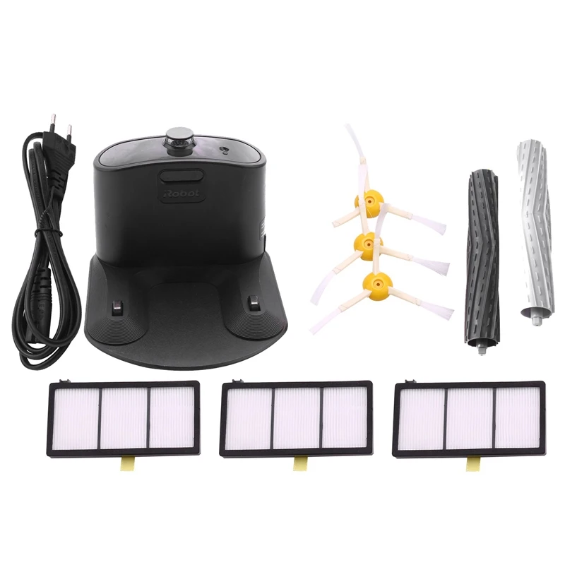 

Home Base Charging Dock Extractor 3 Filters 3 Side Brushes For Irobot Roomba 800 & 900 Series 860 870 880 890 960 980 Vacuum Iro