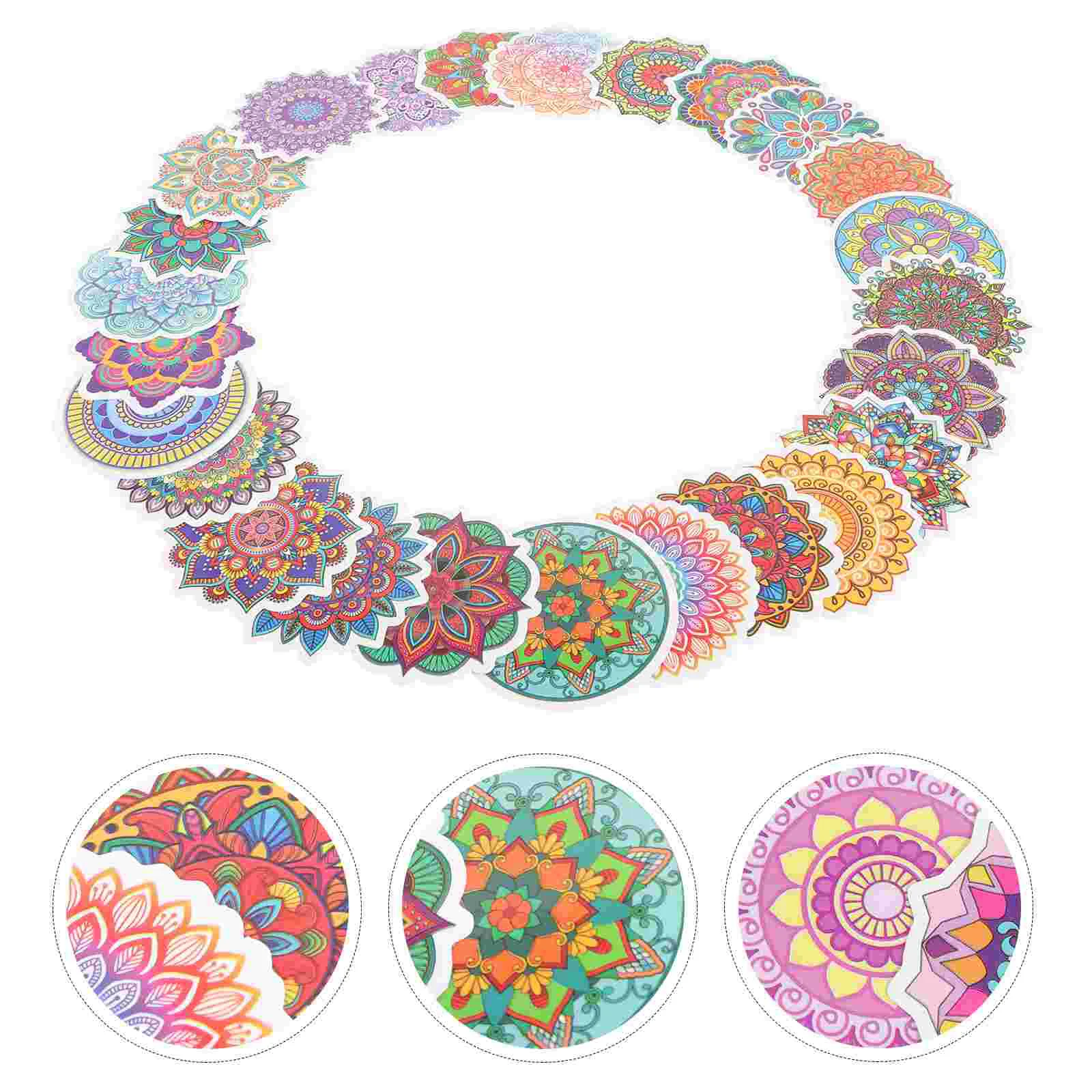 2 Sets of Exquisite Bottle Stickers PVC Stickers Decorative Printing Mandala Decals Novelty Laptop Stickers
2 Sets of Exquisite Bottle Stickers PVC Stickers Decorative Printing Mandala Decals Novelty Laptop Stickers