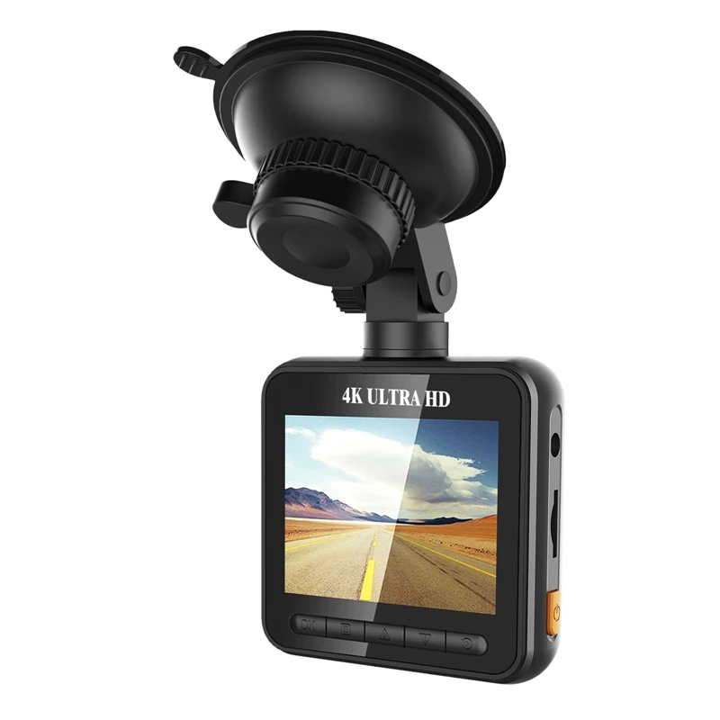

4K Dash Cam 2 Inch DVR Car Driving Recorder Night Vision WDR Built-In GPS Wi-Fi G-Sensor Motion Detection