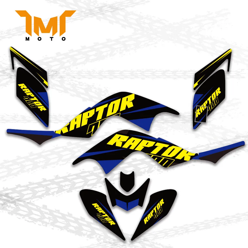 

TMT ATV Full Fairing Decal Sticker Graphics Background Kits for Yamaha RAPTOR 700 YFM700 YFM 2006 2007 2008 2009 2010 2011 2012
