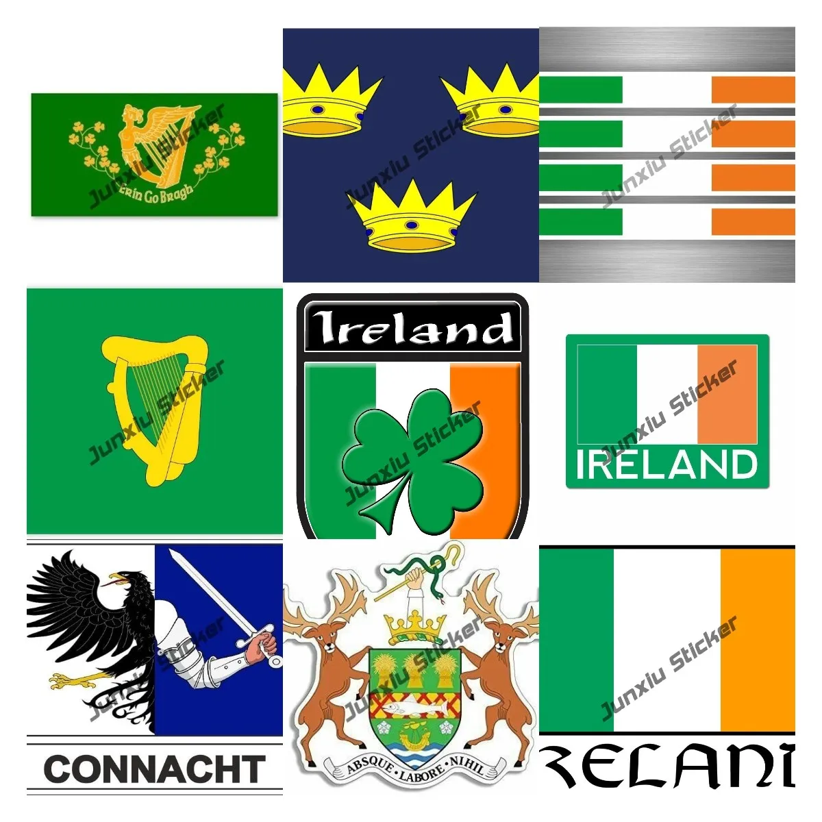 Ireland Sticker Irish Country IRL Car Decal Motorcycle Flag Irish Stripe Racing Laptop Refit Creative National Flag Glue Sticker
Ireland Sticker Irish Country IRL Car Decal Motorcycle Flag Irish Stripe Racing Laptop Refit Creative National Flag Glue Sticker