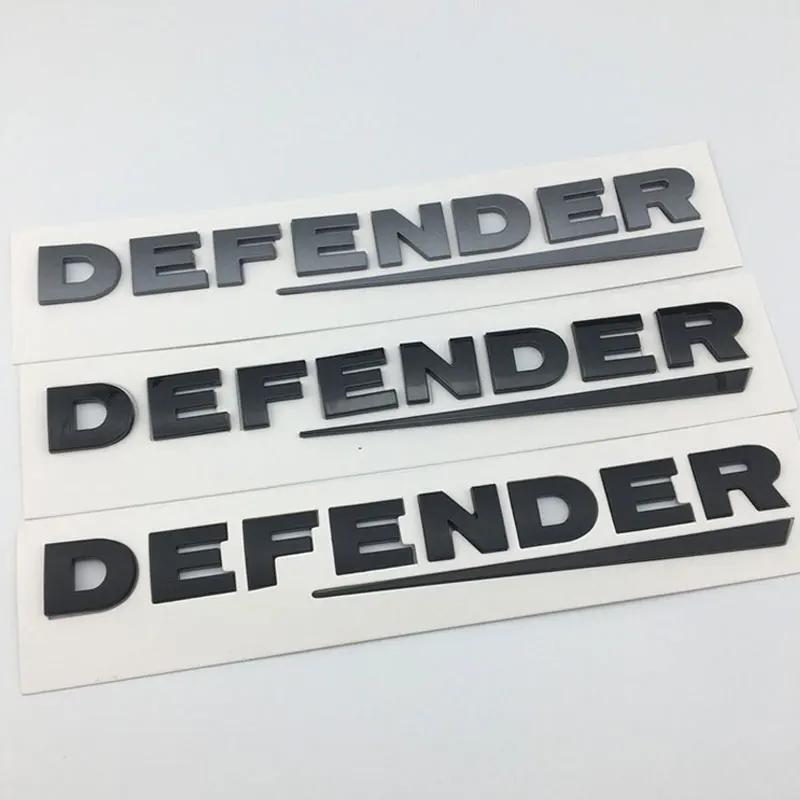 DEFENDER Letter Logo Car stickers for Land Rover Discovery Freelander Body Modification Accessories Rear trunk side door decals
DEFENDER Letter Logo Car stickers for Land Rover Discovery Freelander Body Modification Accessories Rear trunk side door decals