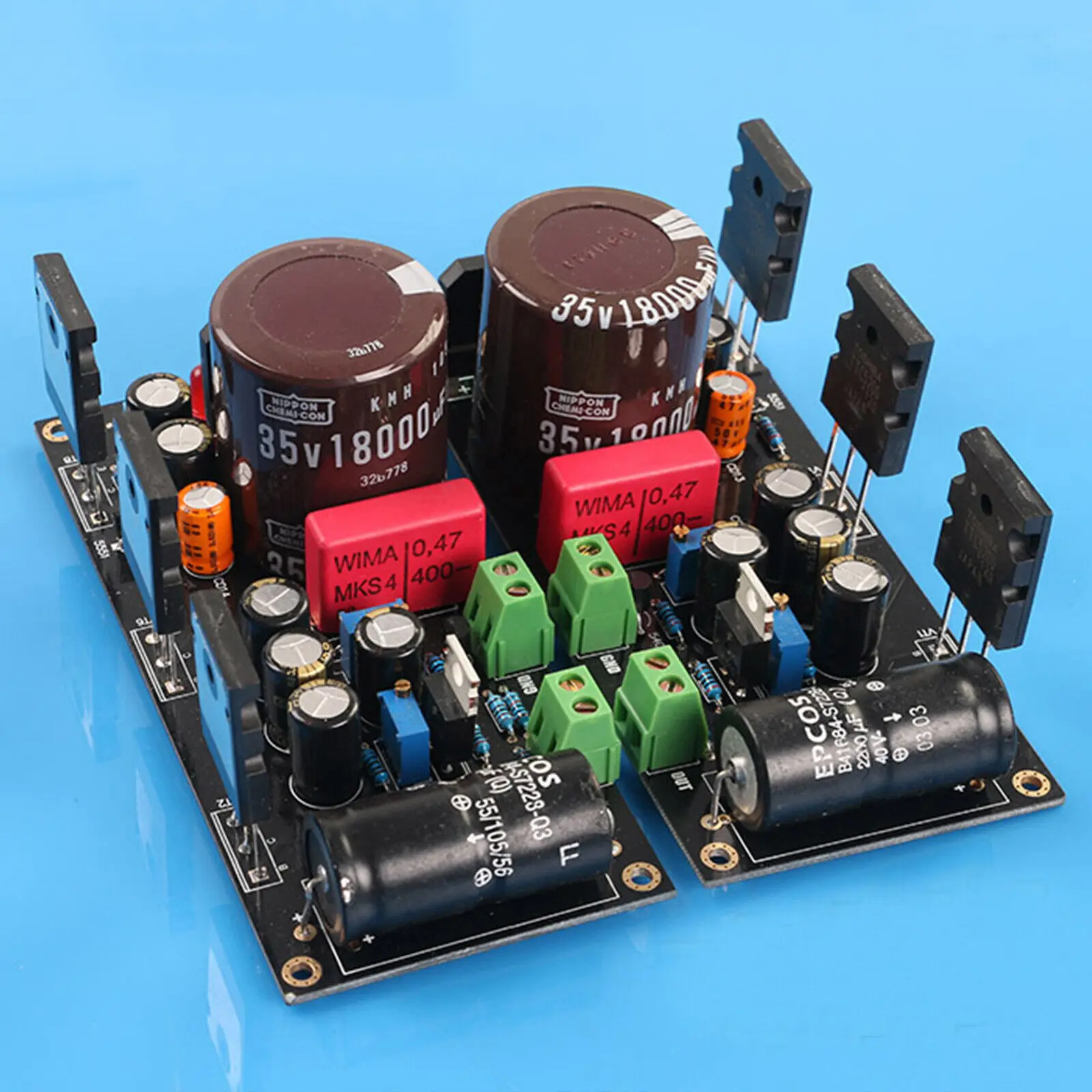 

One Pair Hood 1969 Class A Split with Voltage Regulator Design Toshiba 5200 Large Tube Output Finished Amplifier Board