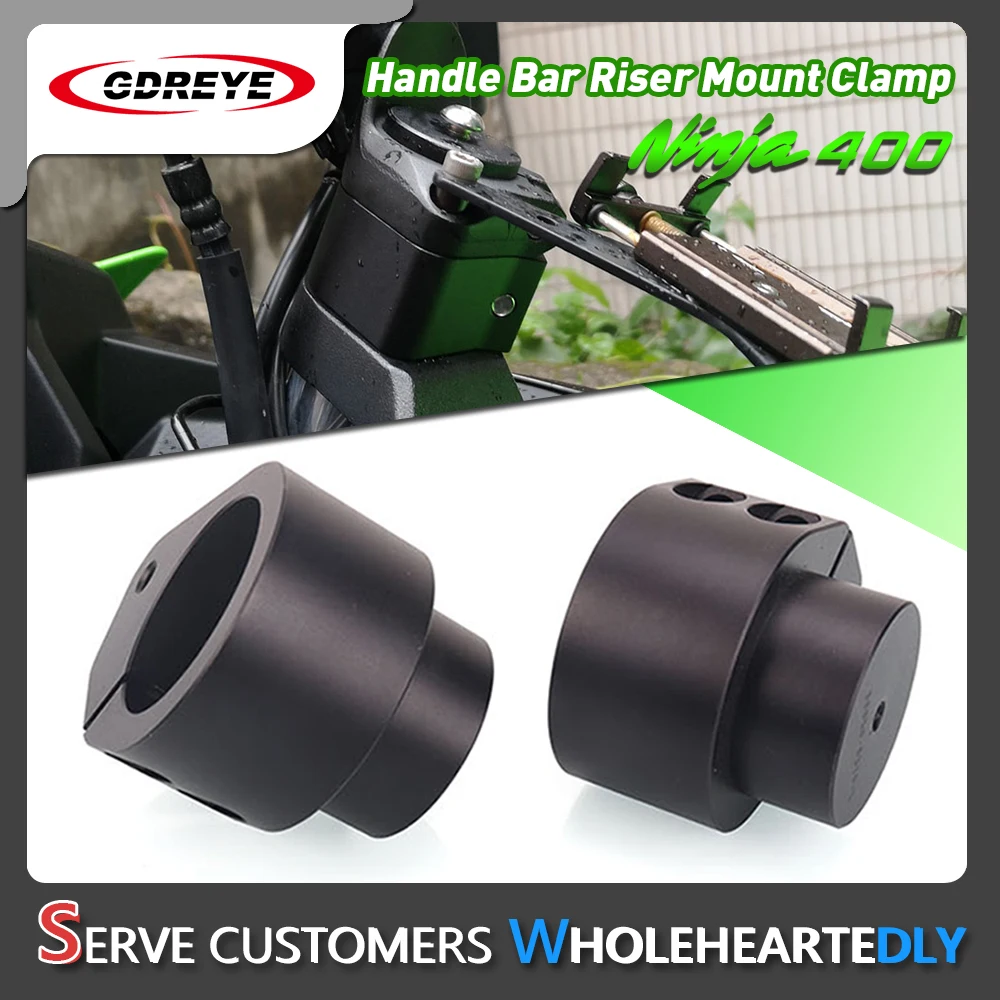 NINJA Motorcycle Handlebar Riser Adapter For Kawasaki Ninja 400 2018 2019-2020 CNC Aluminum Accessories Handle Bar Mount Clamp
NINJA Motorcycle Handlebar Riser Adapter For Kawasaki Ninja 400 2018 2019-2020 CNC Aluminum Accessories Handle Bar Mount Clamp
