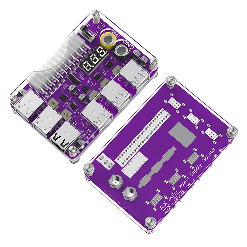 Плата блока питания с 12 портами USB 2,0, ATX, 24 контакта, адаптер, модуль питания, поддержка QC2.0, QC3.0, 5 В/12 В, выход, 3-значный дисплей
Плата блока питания с 12 портами USB 2,0, ATX, 24 контакта, адаптер, модуль питания, поддержка QC2.0, QC3.0, 5 В/12 В, выход, 3-значный дисплей