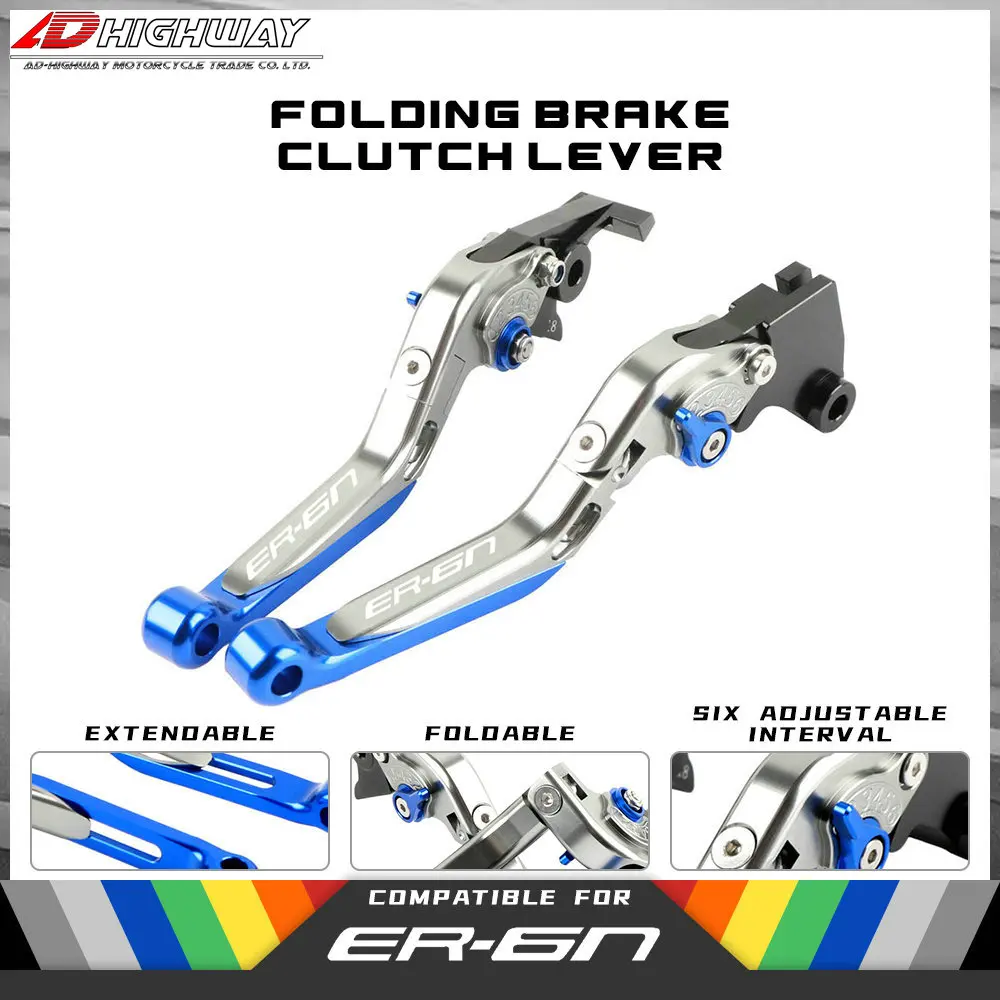 ER-6N LOGO CNC Aliuminum Brake Adjustable Extendable Folding Brake Clutch Levers For KAWASAKI NINJA 650R ER-6N ER6N 2009-2016
ER-6N LOGO CNC Aliuminum Brake Adjustable Extendable Folding Brake Clutch Levers For KAWASAKI NINJA 650R ER-6N ER6N 2009-2016