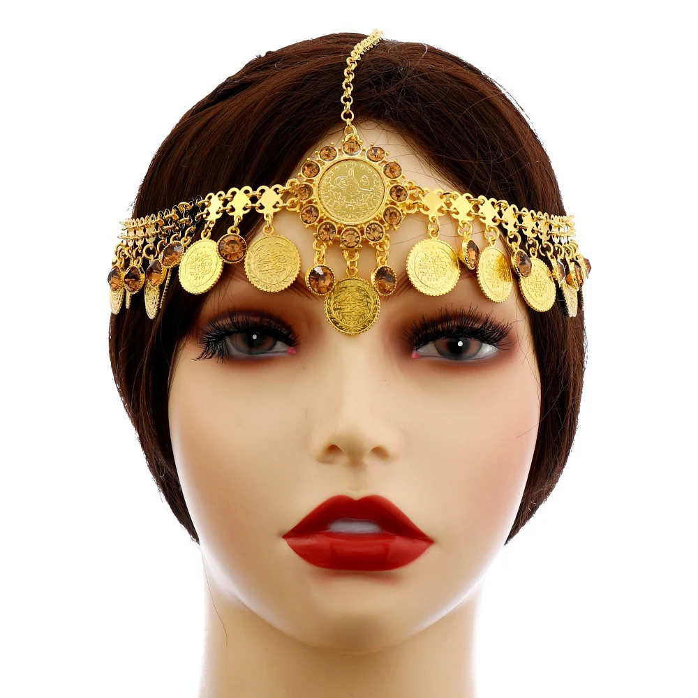 Golden Indian Crystal Flower Coins Hairband Hair Accessories for Women Ethnic Bride Wedding Forehead Head Chains Hair Jewelry
Golden Indian Crystal Flower Coins Hairband Hair Accessories for Women Ethnic Bride Wedding Forehead Head Chains Hair Jewelry