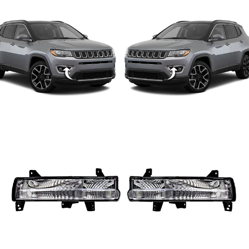 

Front Bumper Side Indicator Repeater Side Lamp For Jeep Compass 2017-2020 68266926AA 68266927AA Right And Left