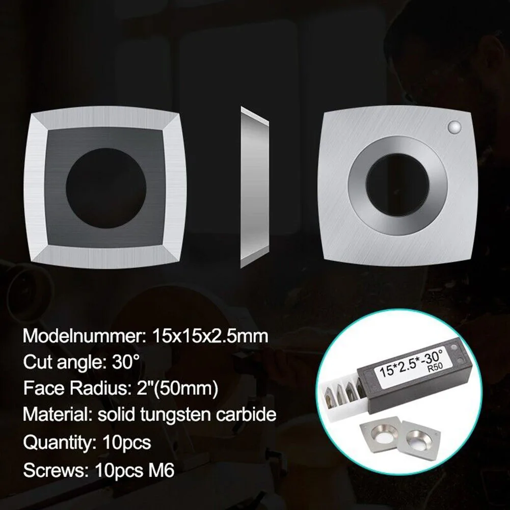 Perfect Replacement Inserts for Your For Wood Turning Tool Carbide Square Inserts of 15*15*25mm 30° R50 10 pieces
Perfect Replacement Inserts for Your For Wood Turning Tool Carbide Square Inserts of 15*15*25mm 30° R50 10 pieces