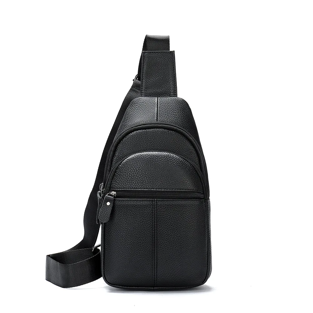 

Men's Crossbody Bags Genuine Leather Men's USB Chest Bag Designer Messenger bag Shoulder Bags Diagonal Package Back Pack Travel