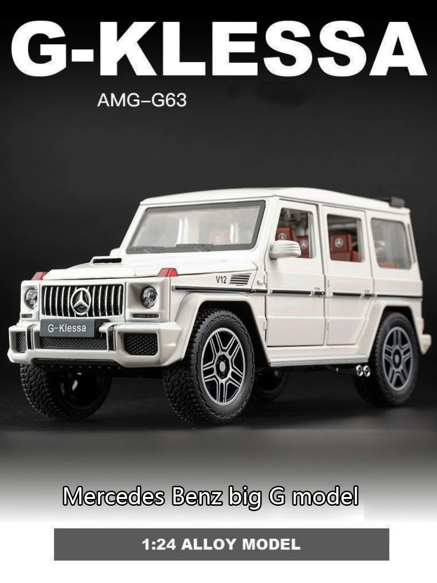 1:24 Benz Big G63 Alloy Car Model Simulation Sound And Light Pull Back Toy Car Off-Road Vehicle Boy Collection Decoration Gift
1:24 Benz Big G63 Alloy Car Model Simulation Sound And Light Pull Back Toy Car Off-Road Vehicle Boy Collection Decoration Gift