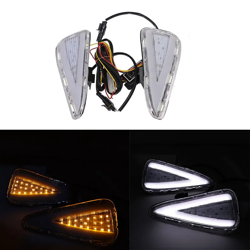 Car White DRL Daytime Running Fog Light Turn Signal Lamp For Toyota Camry 2015 Accessories
Car White DRL Daytime Running Fog Light Turn Signal Lamp For Toyota Camry 2015 Accessories