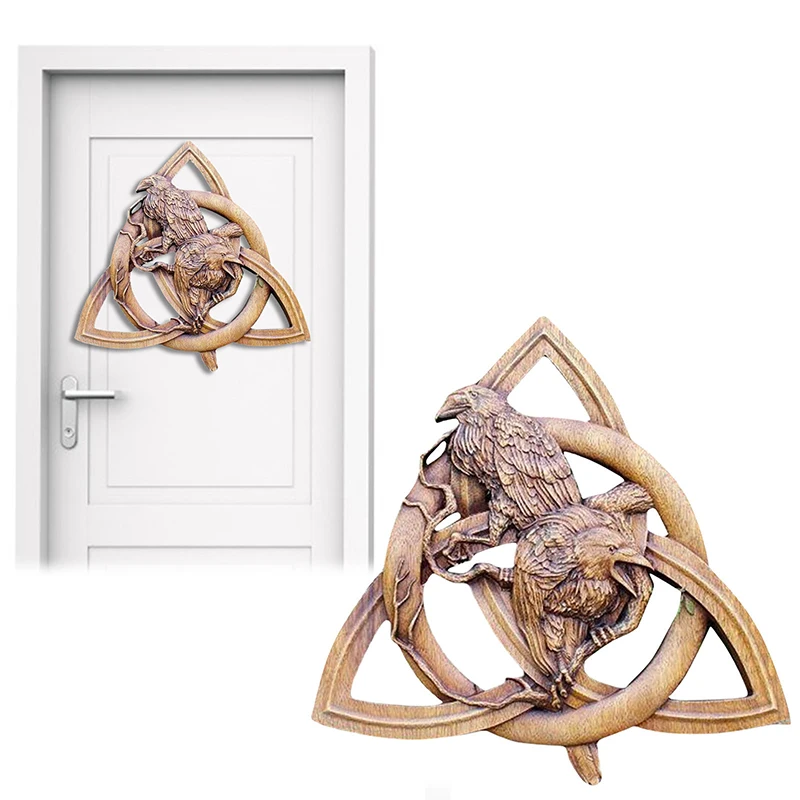 Raven On The Magic Knot Resin Craft Ornament Pendant Home Decoration Home Balcony Garen Yar Ornament 
Raven On The Magic Knot Resin Craft Ornament Pendant Home Decoration Home Balcony Garen Yar Ornament