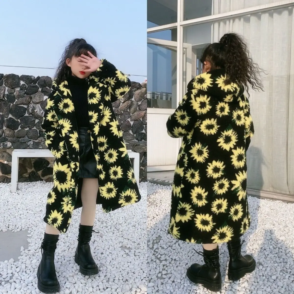 Children Outerwear 2023 Winter New Girls Thickened Fur Hooded Coat Cartoon Imitation Rabbit Fur Kids Flower Printed Clothing T67
Children Outerwear 2023 Winter New Girls Thickened Fur Hooded Coat Cartoon Imitation Rabbit Fur Kids Flower Printed Clothing T67