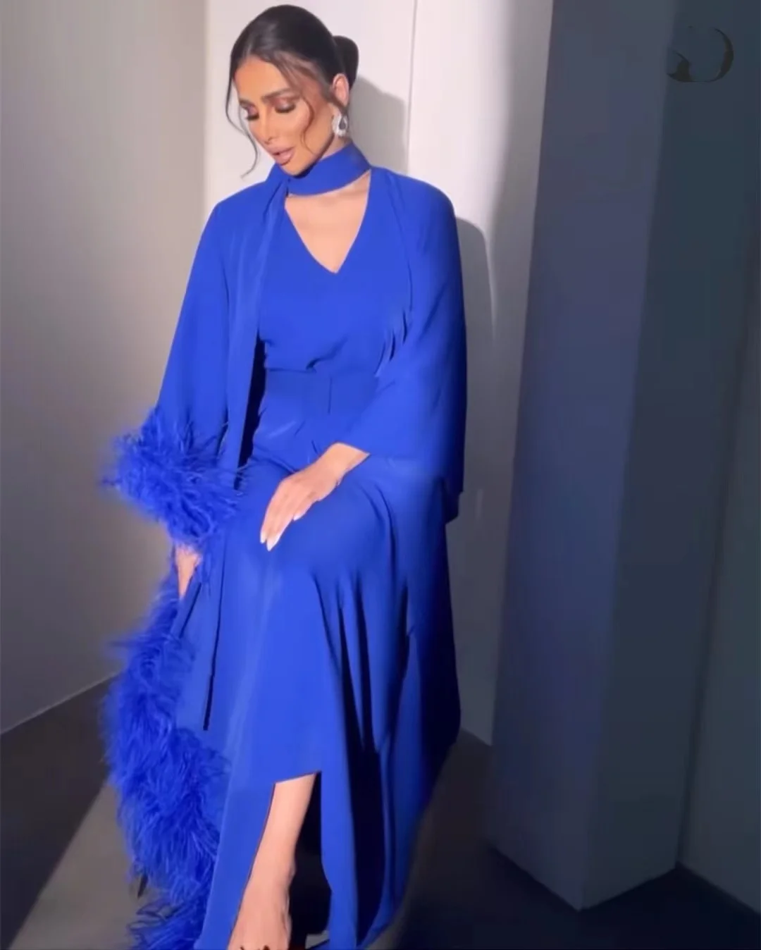 Fashionvane Luxury Feathers Decoration Dubai Women Wear Evening Dresses Long Sleeves V Neck Prom Party Saudi Arabia Ladies Gowns
Fashionvane Luxury Feathers Decoration Dubai Women Wear Evening Dresses Long Sleeves V Neck Prom Party Saudi Arabia Ladies Gowns