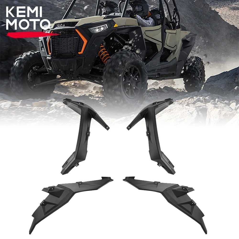 

KEMIMOTO UTV Super Extended Fender Flares Mud Guards RZR Compatible with Polaris RZR XP 4 Turbo S 2016-2023 XP 4 1000 2014-2024